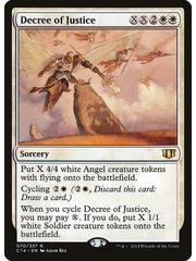 Magic: The Gathering Decree of Justice (070) Moderately Played