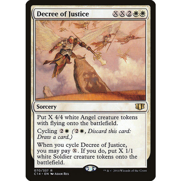 Magic: The Gathering Decree of Justice (070) Moderately Played