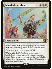 Magic: The Gathering Marshal's Anthem (077) Moderately Played