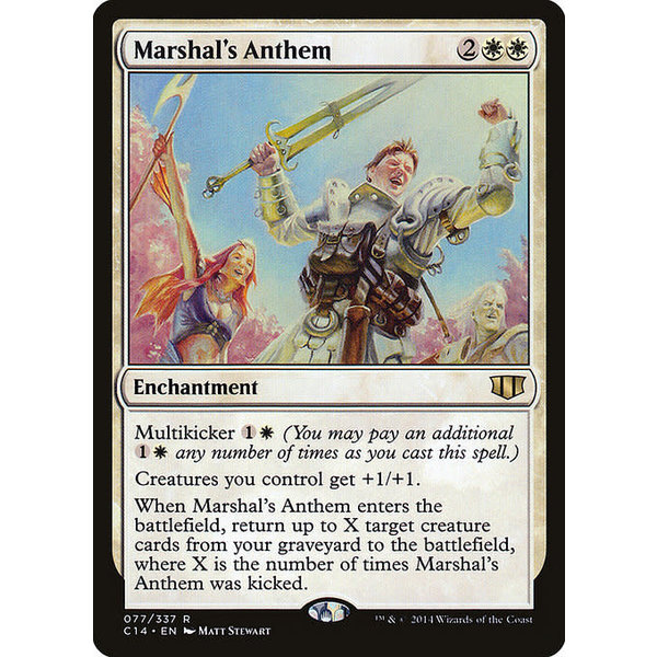 Magic: The Gathering Marshal's Anthem (077) Moderately Played