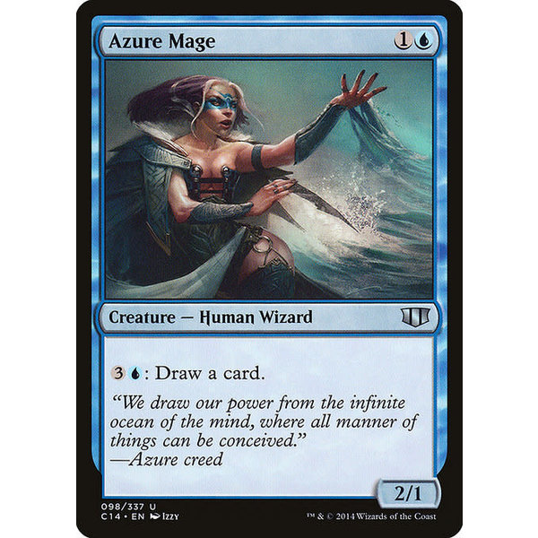 Magic: The Gathering Azure Mage (098) Lightly Played