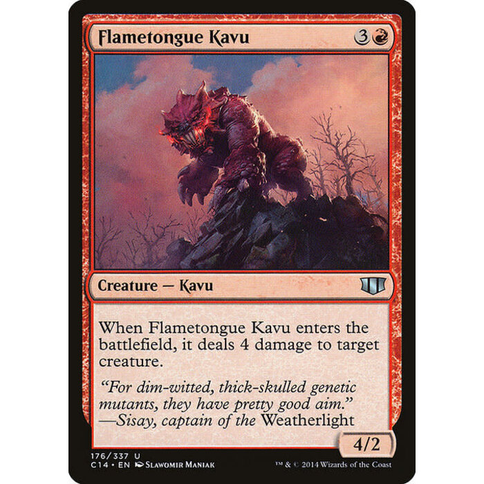 Magic: The Gathering Flametongue Kavu (176) Lightly Played