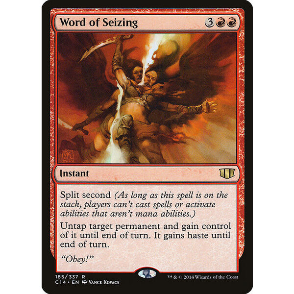 Magic: The Gathering Word of Seizing (185) Lightly Played