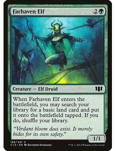 Magic: The Gathering Farhaven Elf (196) Lightly Played
