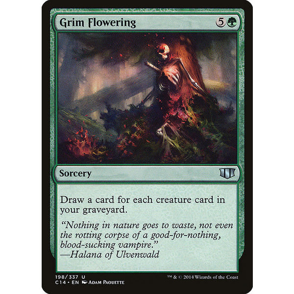 Magic: The Gathering Grim Flowering (198) Moderately Played