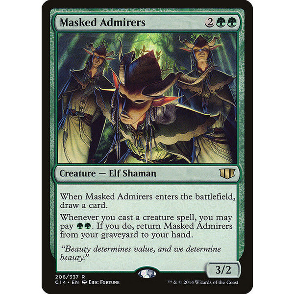 Magic: The Gathering Masked Admirers (206) Moderately Played