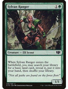 Magic: The Gathering Sylvan Ranger (216) Heavily Played