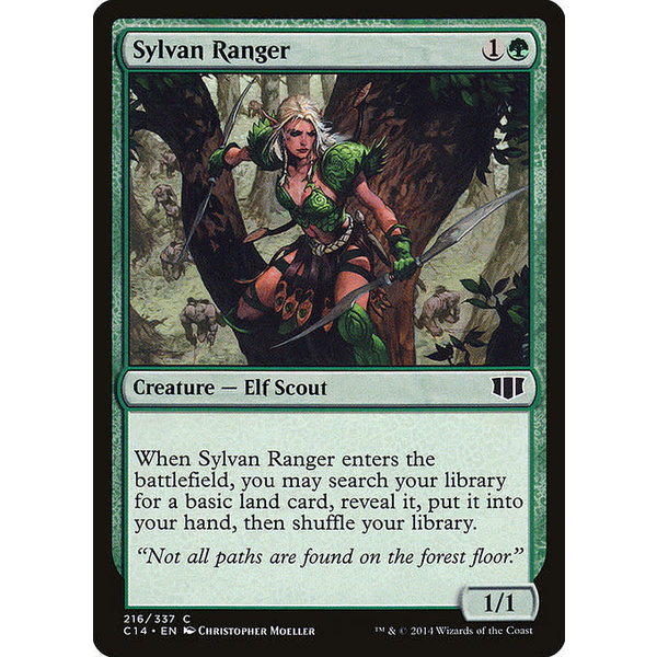 Magic: The Gathering Sylvan Ranger (216) Heavily Played