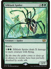 Magic: The Gathering Silklash Spider (214) Moderately Played