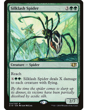 Magic: The Gathering Silklash Spider (214) Moderately Played