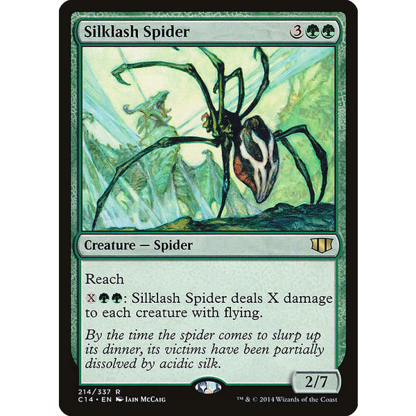 Magic: The Gathering Silklash Spider (214) Moderately Played