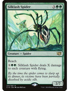 Magic: The Gathering Silklash Spider (214) Lightly Played
