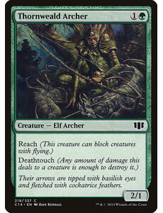 Magic: The Gathering Thornweald Archer (219) Heavily Played