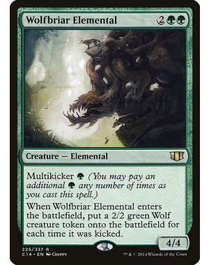 Magic: The Gathering Wolfbriar Elemental (225) Heavily Played