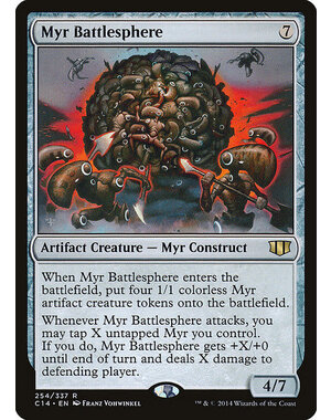 Magic: The Gathering Myr Battlesphere (254) Moderately Played