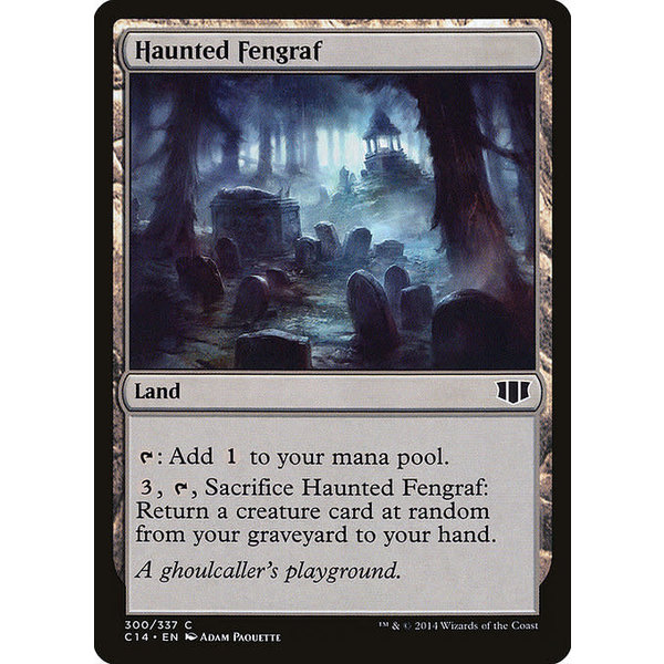 Magic: The Gathering Haunted Fengraf (300) Heavily Played