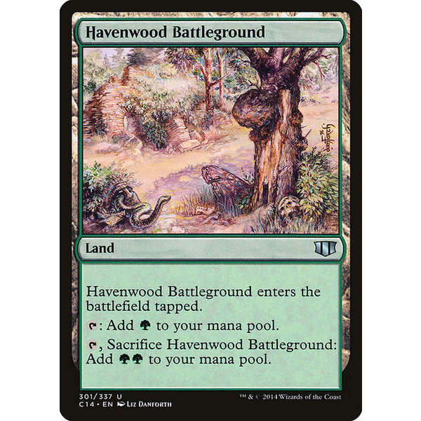 Magic: The Gathering Havenwood Battleground (301) Heavily Played