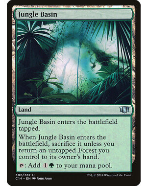 Magic: The Gathering Jungle Basin (302) Moderately Played