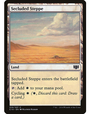 Magic: The Gathering Secluded Steppe (310) Lightly Played