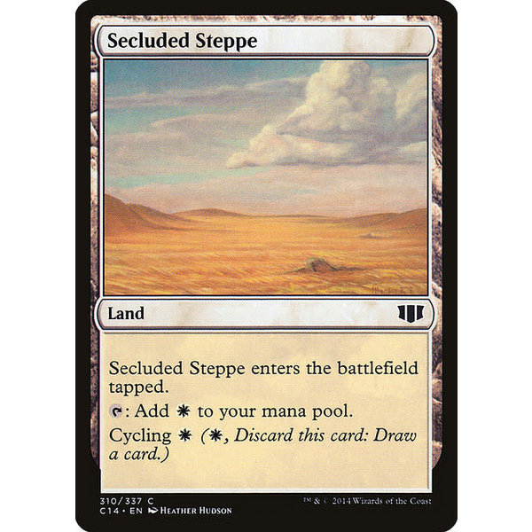 Magic: The Gathering Secluded Steppe (310) Lightly Played