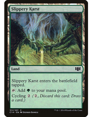 Magic: The Gathering Slippery Karst (311) Heavily Played