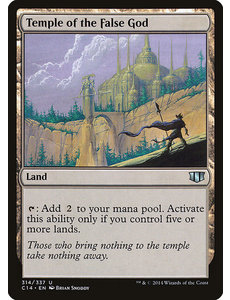 Magic: The Gathering Temple of the False God (314) Moderately Played