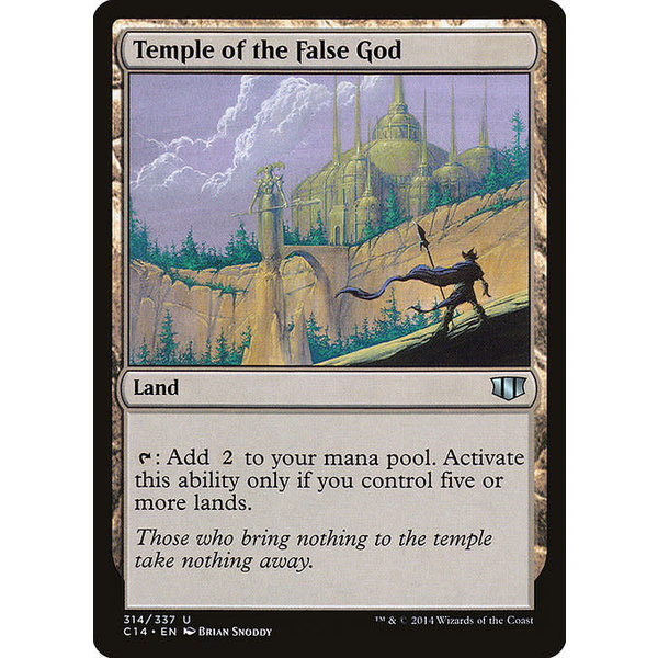 Magic: The Gathering Temple of the False God (314) Moderately Played
