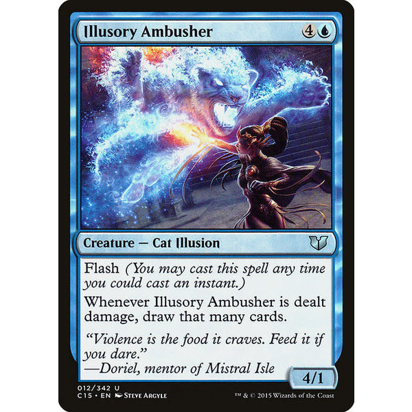 Magic: The Gathering Illusory Ambusher (012) Moderately Played