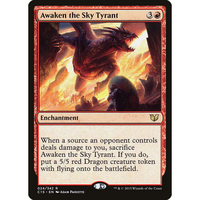 Magic: The Gathering Awaken the Sky Tyrant (024) Lightly Played