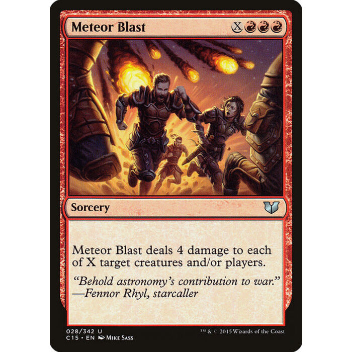 Magic: The Gathering Meteor Blast (028) Moderately Played