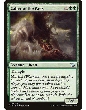 Magic: The Gathering Caller of the Pack (034) Moderately Played