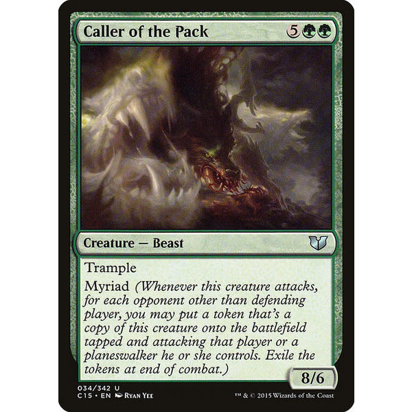 Magic: The Gathering Caller of the Pack (034) Moderately Played
