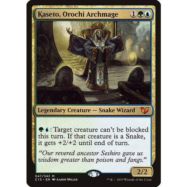 Magic: The Gathering Kaseto, Orochi Archmage (047) Moderately Played
