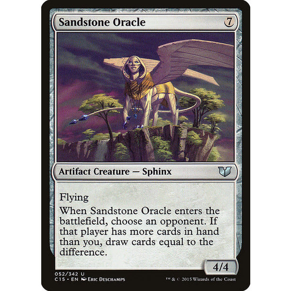 Magic: The Gathering Sandstone Oracle (052) Moderately Played