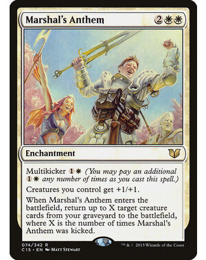 Magic: The Gathering Marshal's Anthem (074) Lightly Played