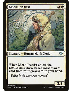 Magic: The Gathering Monk Idealist (076) Lightly Played