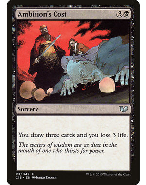 Magic: The Gathering Ambition's Cost (113) Lightly Played