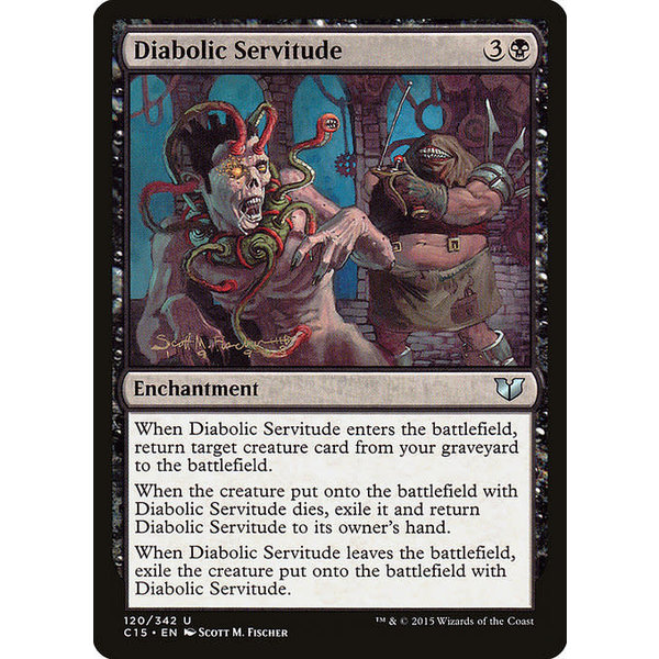 Magic: The Gathering Diabolic Servitude (120) Moderately Played