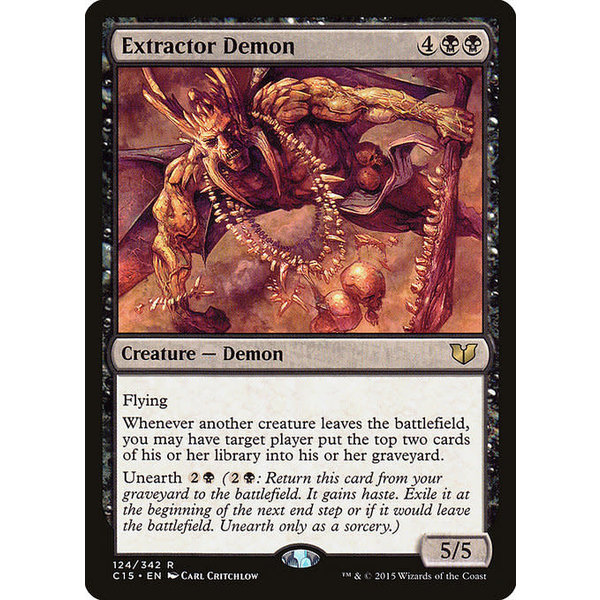 Magic: The Gathering Extractor Demon (124) Lightly Played