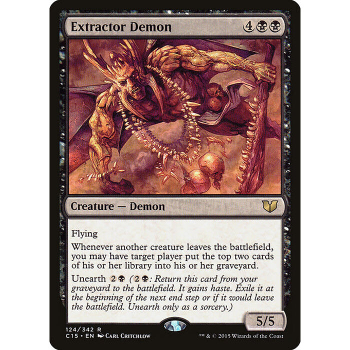 Magic: The Gathering Extractor Demon (124) Lightly Played