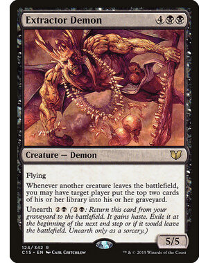 Magic: The Gathering Extractor Demon (124) Moderately Played