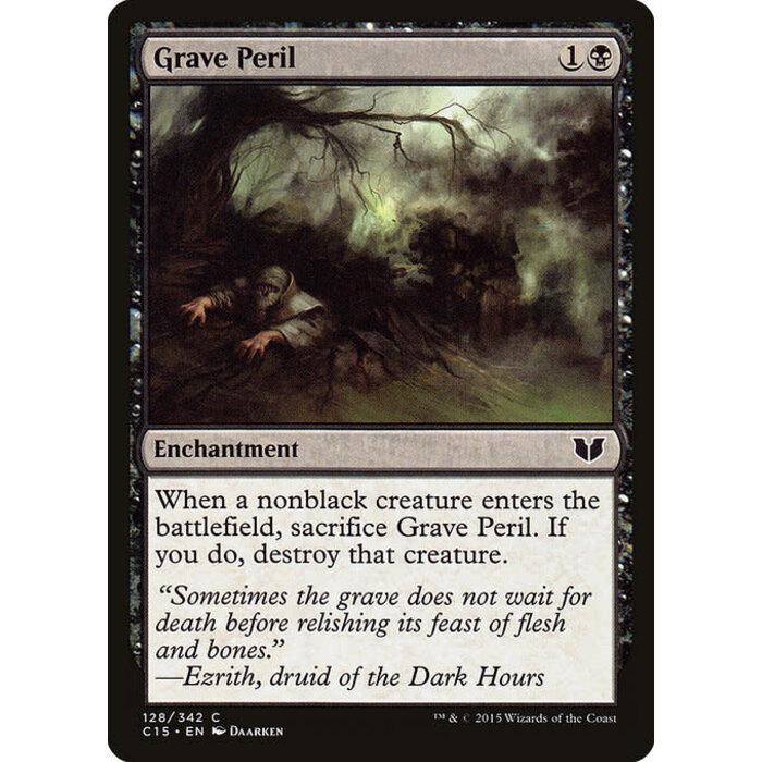 Magic: The Gathering Grave Peril (128) Moderately Played