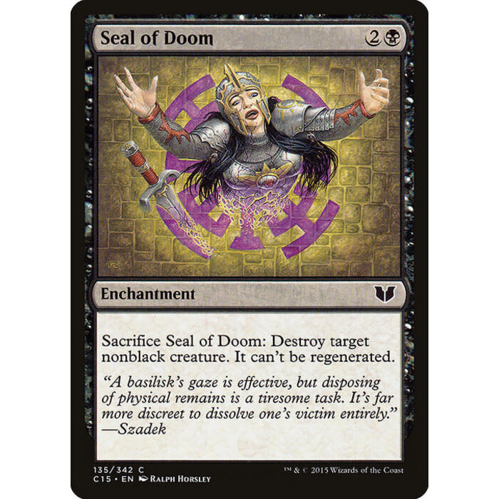 Magic: The Gathering Seal of Doom (135) Lightly Played