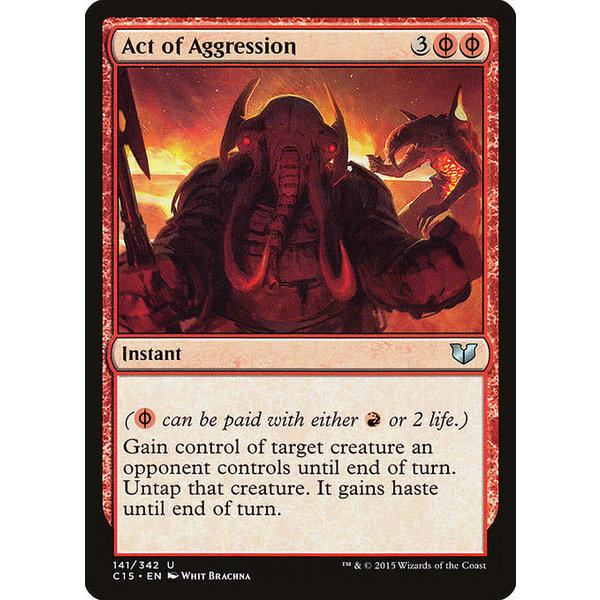 Magic: The Gathering Act of Aggression (141) Lightly Played