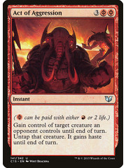 Magic: The Gathering Act of Aggression (141) Moderately Played