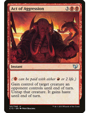 Magic: The Gathering Act of Aggression (141) Moderately Played