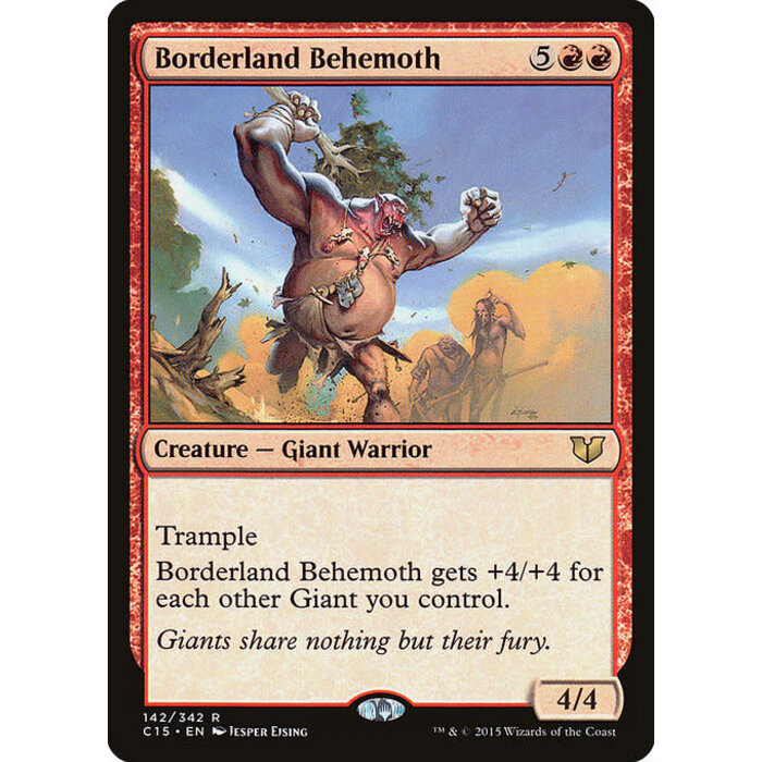 Magic: The Gathering Borderland Behemoth (142) Moderately Played