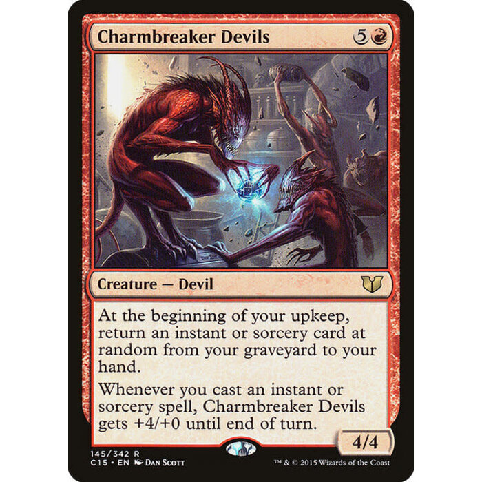 Magic: The Gathering Charmbreaker Devils (145) Moderately Played