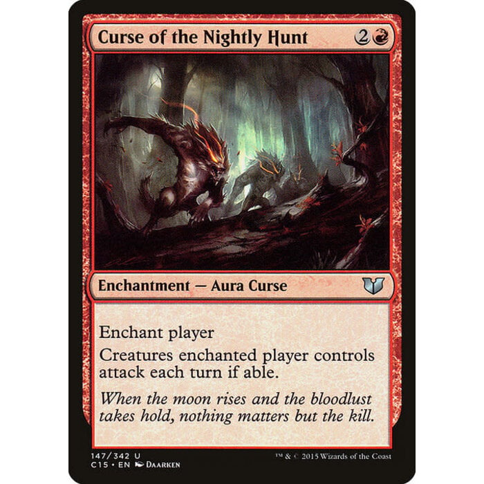 Magic: The Gathering Curse of the Nightly Hunt (147) Moderately Played