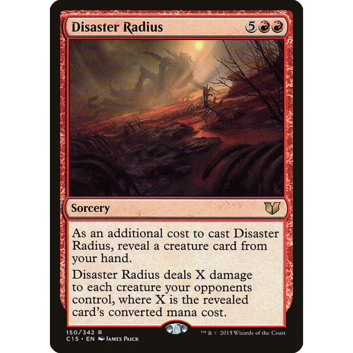 Magic: The Gathering Disaster Radius (150) Damaged